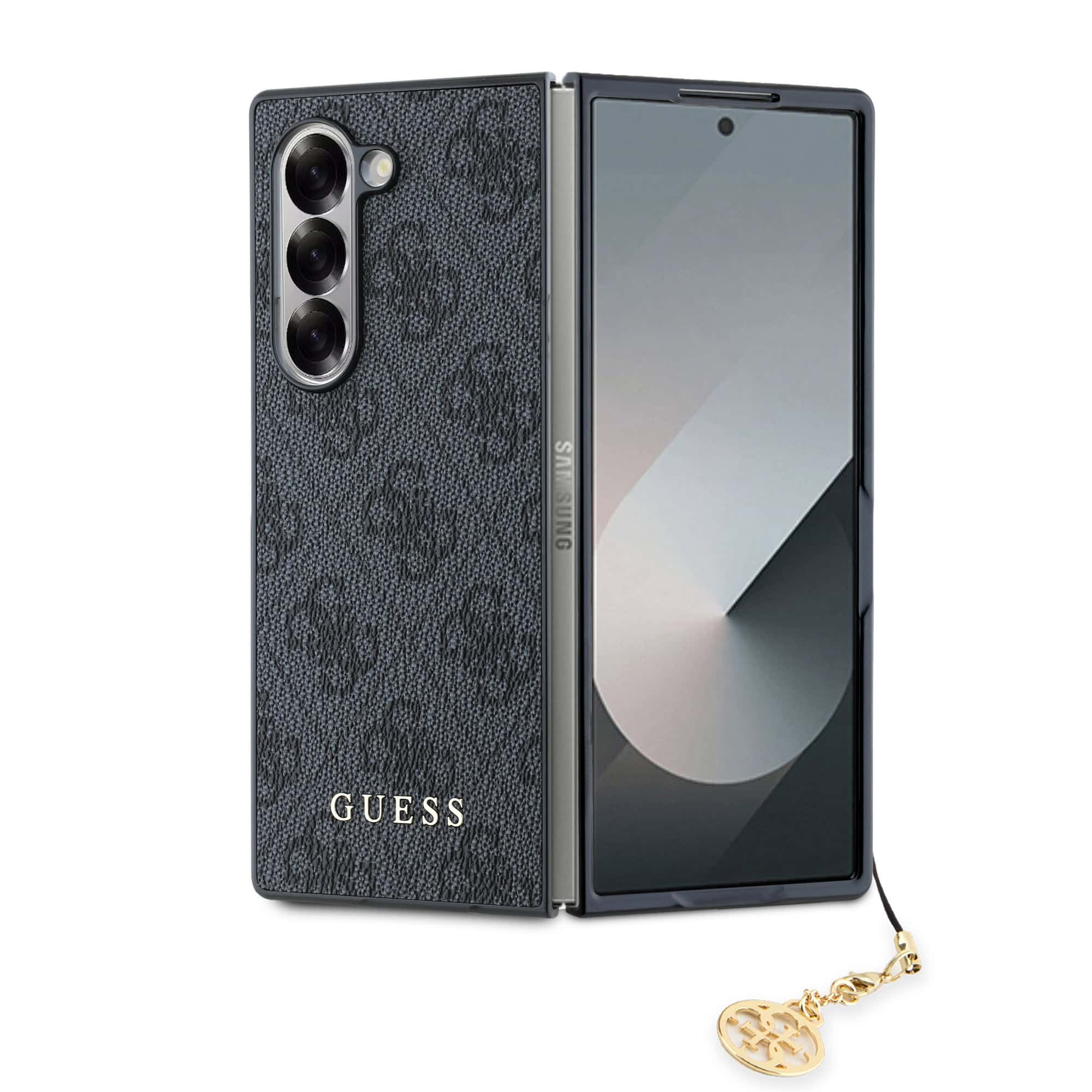 Guess Charm Samsung Galaxy Z Fold 6 hoesje - Grijs Main Image