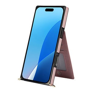 Solidenz Fashion Portemonnee hoesje met koord iPhone 16 Pro - Roségoud - 8