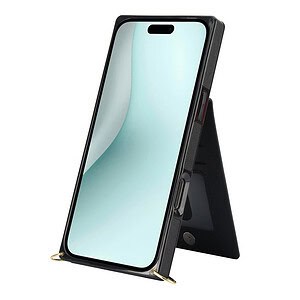 Solidenz Fashion Portemonnee hoesje met koord iPhone 16 Plus - Zwart - 7