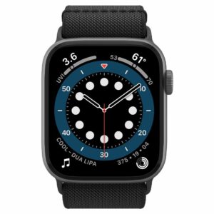 Spigen Fit Lite Apple Watch 6 / 7 / 8 / 9 / 10 / SE / Ultra 1 & 2 - 44 / 45 / 46 / 49 MM - Zwart - 3