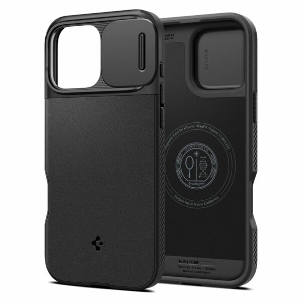 Spigen Optik Armor MagSafe iPhone 16 Pro hoesje - Zwart