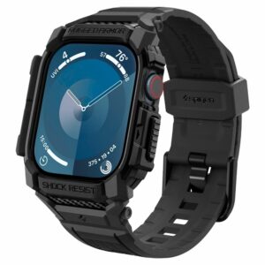Spigen Rugged Armor Apple Watch 10 - 42 MM - Matt zwart Main Image