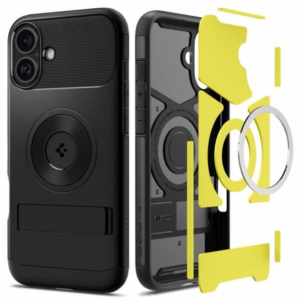 Spigen Slim Armor MagSafe iPhone 16 hoesje - Zwart