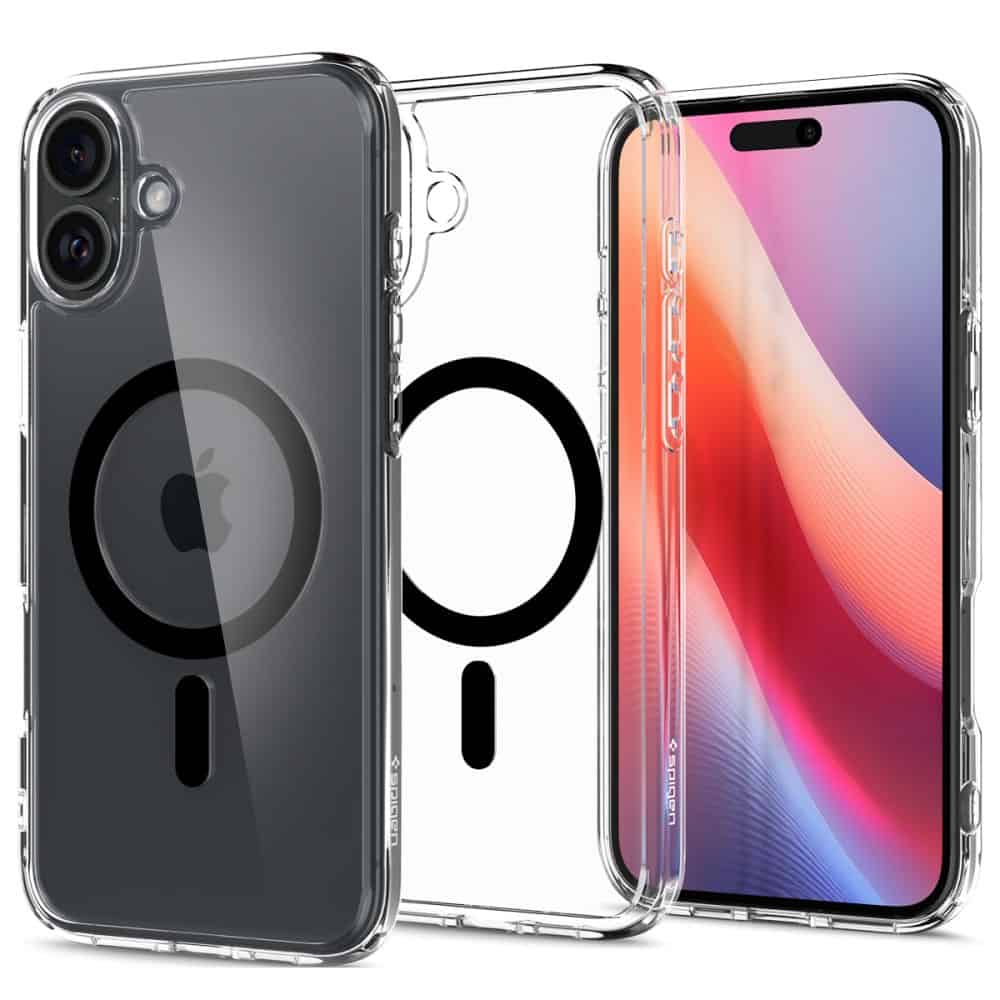Spigen Ultra Hybrid MagSafe iPhone 16 Plus hoesje - Black ring Main Image