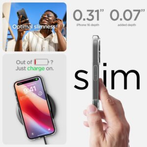 Spigen Ultra Hybrid MagSafe iPhone 16 Plus hoesje - Black ring - 8