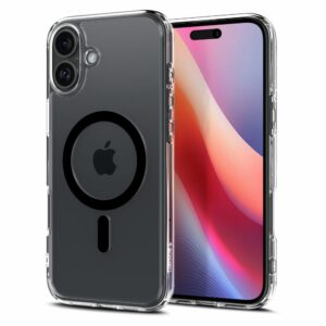 Spigen Ultra Hybrid MagSafe iPhone 16 Plus hoesje - Black ring - 1