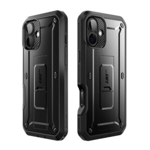Supcase 360 Backcase hoesje met screenprotector iPhone 16 Plus - Zwart - 1