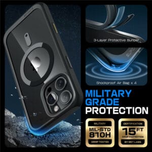 Supcase UB MagSafe iPhone 16 Pro Max hoesje - Zwart - 3
