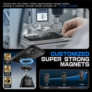 Supcase UB MagSafe iPhone 16 Pro Max hoesje - Zwart - 4