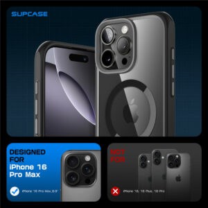 Supcase UB MagSafe iPhone 16 Pro Max hoesje - Zwart - 8