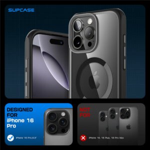 Supcase UB MagSafe iPhone 16 Pro hoesje - Zwart - 8