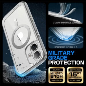 Supcase UB MagSafe iPhone 16 hoesje - Transparant - 3