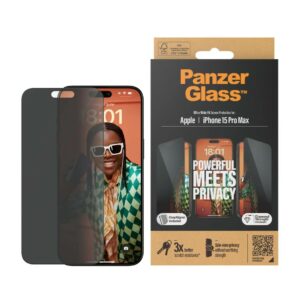 PanzerGlass Privacy Screen Protector Ultra-Wide Fit iPhone 15 Pro Max Main Image