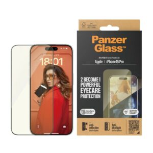 PanzerGlass Ultra-Wide Fit iPhone 15 Pro - 2in1 Screen Protection Anti-reflective en Anti-Blue Light Main Image
