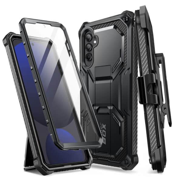 Armorbox Samsung Galaxy S24 FE hoesje met screen protector - Zwart