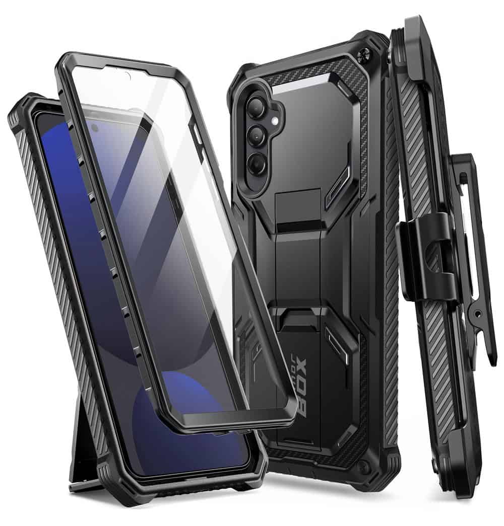 Armorbox Samsung Galaxy S24 FE hoesje met screen protector - Zwart Main Image