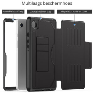 Solidenz Magnetische hoes Samsung Galaxy Tab A9 - 8.7 inch - Zwart - 1