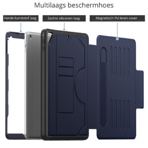 Solidenz Magnetische hoes iPad 2018 / iPad 2017 / Air 2 - 9.7 inch - Blauw - 1