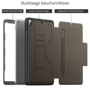 Solidenz Magnetische hoes iPad 2018 / iPad 2017 / Air 2 - 9.7 inch - Bruin - 1