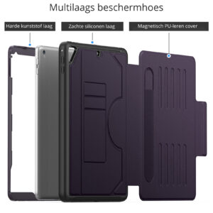 Solidenz Magnetische hoes iPad 2018 / iPad 2017 / Air 2 - 9.7 inch - Paars - 1