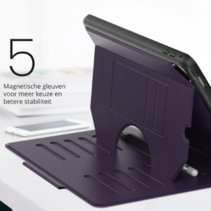 Solidenz Magnetische hoes iPad 2018 / iPad 2017 / Air 2 - 9.7 inch - Paars - 2