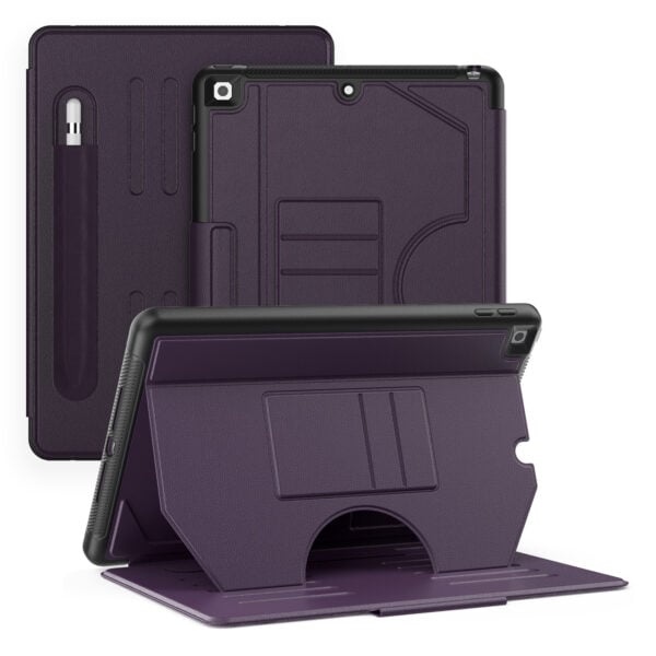 Solidenz Magnetische hoes iPad 9 2021 / iPad 8 2020 / iPad 7 2019 - 10.2 inch - Paars