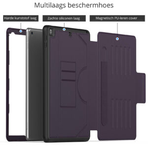 Solidenz Magnetische hoes iPad 9 2021 / iPad 8 2020 / iPad 7 2019 - 10.2 inch - Paars - 1