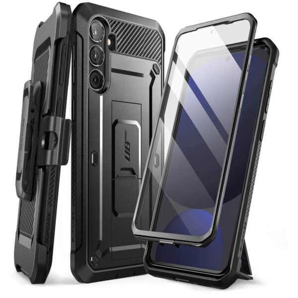 Supcase UB Pro hoesje met screenprotector Samsung Galaxy S24 FE - Zwart