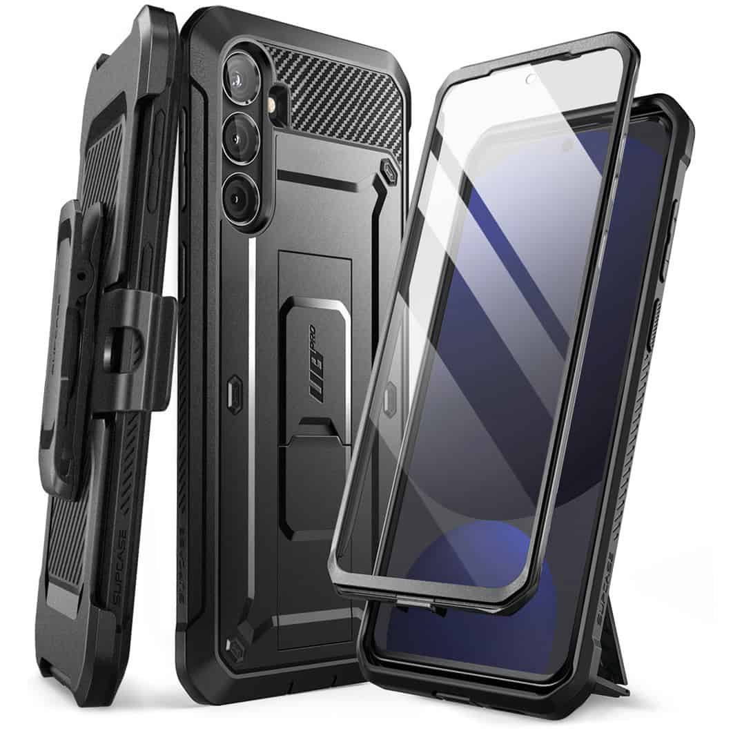 Supcase UB Pro hoesje met screenprotector Samsung Galaxy S24 FE - Zwart Main Image