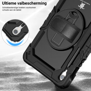 Turtle Shift Extreme Protection 360 Backcase Hoes Tab S9 FE / Tab S9 - 11 inch - Zwart - 7