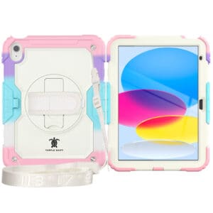 Turtle Shift Extreme Protection 360 Backcase Hoes iPad 11 en iPad 10 - 10.9 inch - Regenboog - 1