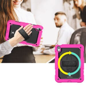 Turtle Shift Extreme Protection 360 Backcase Hoes iPad 11 en iPad 10 - 10.9 inch - Roze - 3