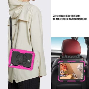 Turtle Shift Extreme Protection 360 Backcase Hoes iPad 11 en iPad 10 - 10.9 inch - Roze - 6