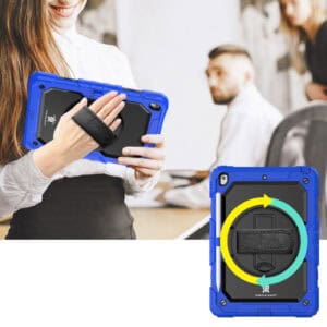 Turtle Shift Extreme Protection 360 Backcase Hoes iPad 9 2021 / iPad 8 2020 / iPad 7 2019 - 10.2 inch - Blauw - 3