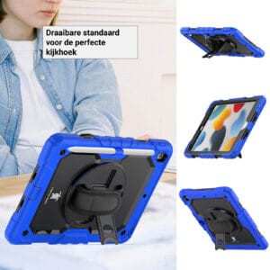 Turtle Shift Extreme Protection 360 Backcase Hoes iPad 9 2021 / iPad 8 2020 / iPad 7 2019 - 10.2 inch - Blauw - 4