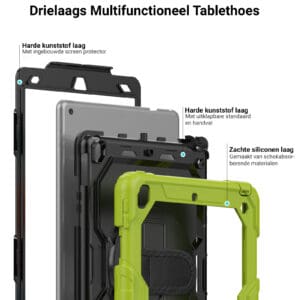 Turtle Shift Extreme Protection 360 Backcase Hoes iPad 9 2021 / iPad 8 2020 / iPad 7 2019 - 10.2 inch - Groen - 2