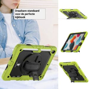 Turtle Shift Extreme Protection 360 Backcase Hoes iPad 9 2021 / iPad 8 2020 / iPad 7 2019 - 10.2 inch - Groen - 4