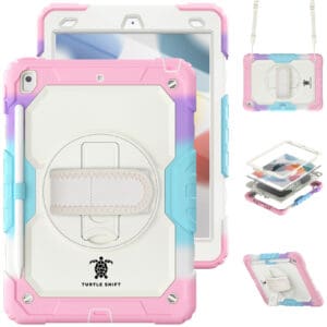 Turtle Shift Extreme Protection 360 Backcase Hoes iPad 9 2021 / iPad 8 2020 / iPad 7 2019 - 10.2 inch - Regenboog Main Image