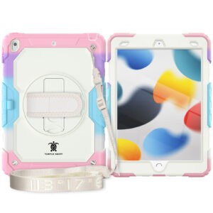 Turtle Shift Extreme Protection 360 Backcase Hoes iPad 9 2021 / iPad 8 2020 / iPad 7 2019 - 10.2 inch - Regenboog - 1