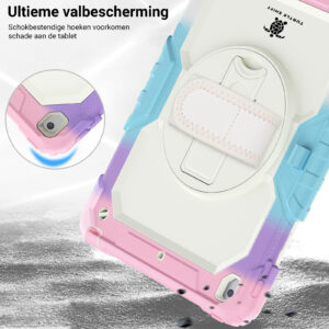 Turtle Shift Extreme Protection 360 Backcase Hoes iPad 9 2021 / iPad 8 2020 / iPad 7 2019 - 10.2 inch - Regenboog - 7