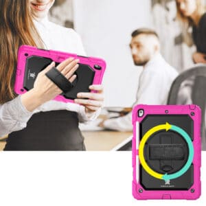 Turtle Shift Extreme Protection 360 Backcase Hoes iPad 9 2021 / iPad 8 2020 / iPad 7 2019 - 10.2 inch - Roze - 3