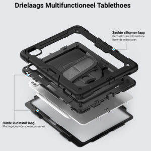Turtle Shift Extreme Protection 360 Backcase Hoes iPad Pro M4 2024 - 13 inch - Zwart - 2