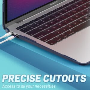 Turtle Shift Laptopcover Shield MacBook Air 13' inch - 2020 en 2018 - A2337 / A2179 / A1932 - Blauw - 8