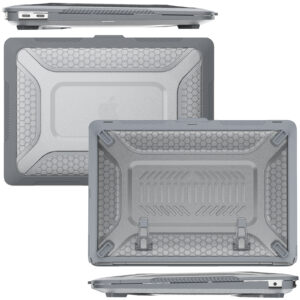 Turtle Shift Laptopcover Shield MacBook Air 13' inch - 2020 en 2018 - A2337 / A2179 / A1932 - Grijs - 5