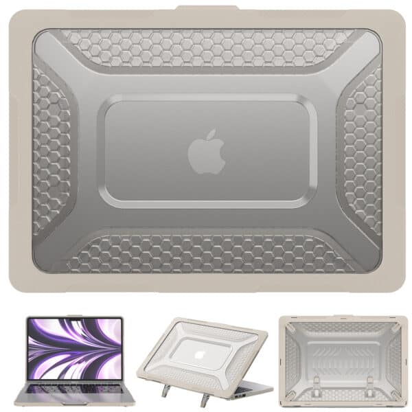 Turtle Shift Laptopcover Shield MacBook Air 13.6' inch - 2024 / 2022 - A2681 / A3113 - Beige