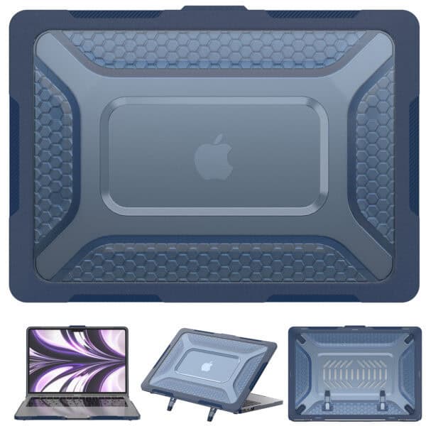 Turtle Shift Laptopcover Shield MacBook Air 13.6' inch - 2024 / 2022 - A2681 / A3113 - Blauw