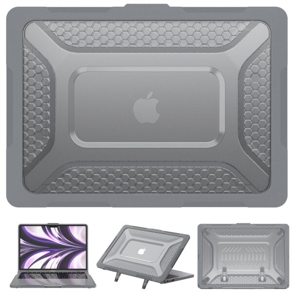 Turtle Shift Laptopcover Shield MacBook Air 13.6' inch - 2024 / 2022 - A2681 / A3113 - Grijs