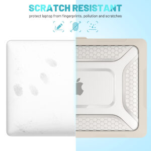 Turtle Shift Laptopcover Shield MacBook Pro 13' inch - 2022 / 2020 / 2018 - A2338 / A2289 / A2251 / A2159 / A1989 / A1706 / A1708 - Beige - 9