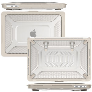 Turtle Shift Laptopcover Shield MacBook Pro 13' inch - 2022 / 2020 / 2018 - A2338 / A2289 / A2251 / A2159 / A1989 / A1706 / A1708 - Beige - 5