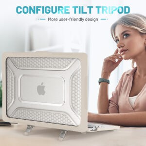 Turtle Shift Laptopcover Shield MacBook Pro 13' inch - 2022 / 2020 / 2018 - A2338 / A2289 / A2251 / A2159 / A1989 / A1706 / A1708 - Beige - 7